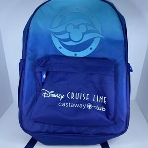 Disney Cruise Line DCL Castaway Club Backpack 2026 Mickey Mouse Blue Ombre NEW
